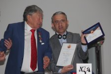 Представители Азербайджана приняли участие в конференции в связи с 50-летием книги Олжаса Сулейменова "Аз и Я" в Алматы (ФОТО)