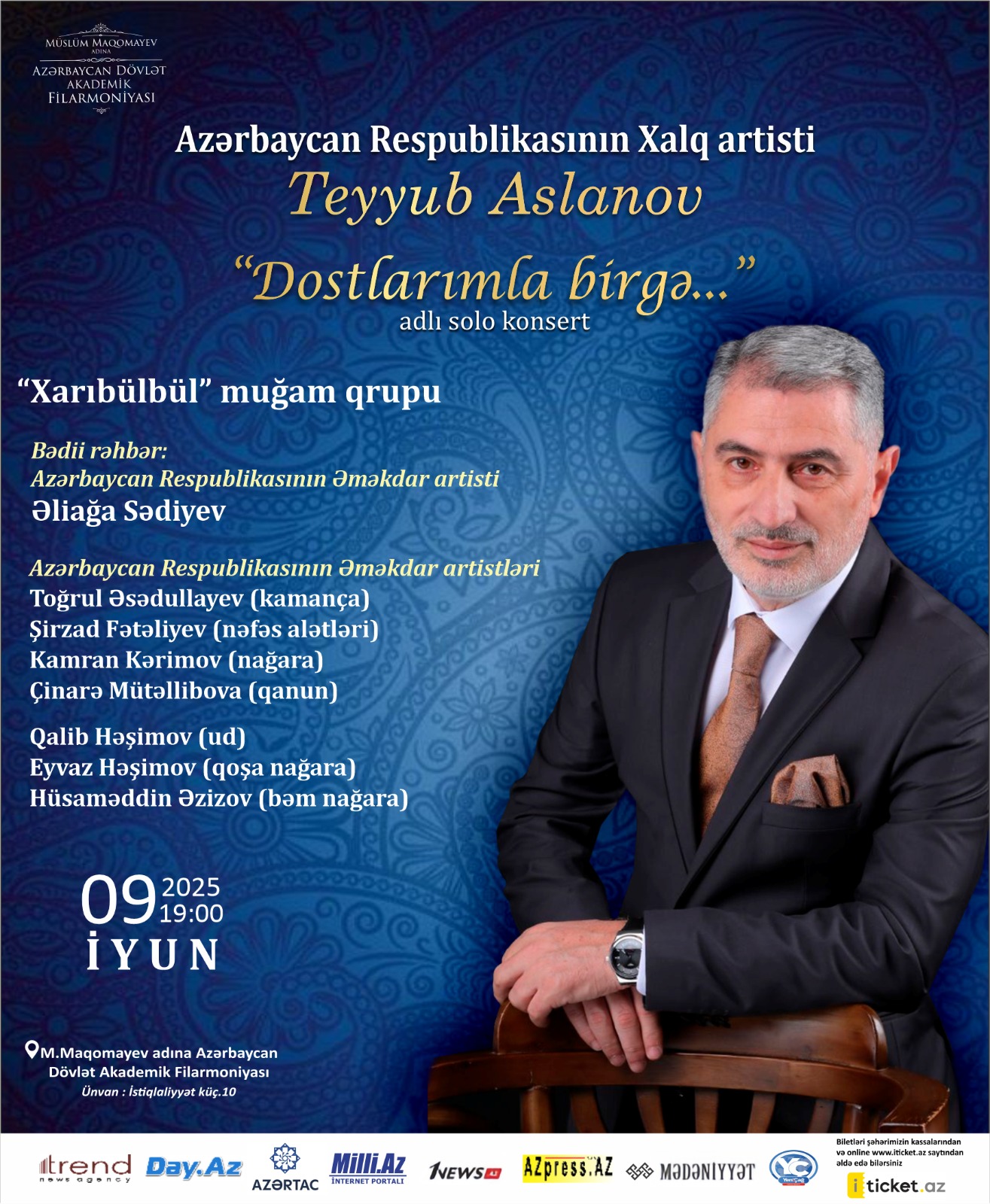 Концерт народного артиста Азербайджана Тейюба Асланова "С друзьями вместе..." в ритме национальной самобытности (ФОТО)