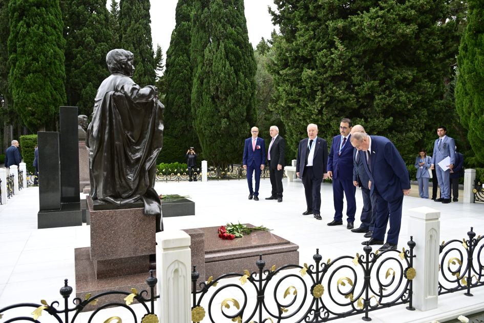 Участники 65-й пленарной сессии ПА ОЧЭС посетили Аллею почетного захоронения в Баку (ФОТО)