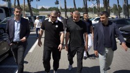 Хабиб Нурмагомедов и  бойцы UFC посетили базу ФК "Карабах" (ВИДЕО, ФОТО)