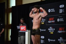 В Баку состоялась официальная церемония взвешивания участников UFC Fight Night (ФОТО)