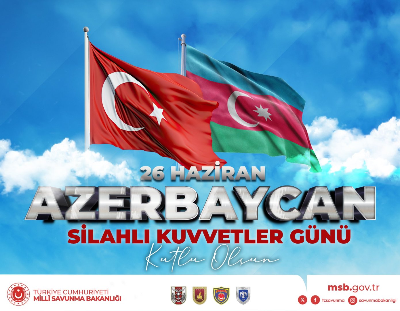 Минобороны Турции поздравило Азербайджан с Днем Вооруженных сил