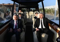 Президент Ильхам Алиев и Президент Шавкат Мирзиёев посетили центр отдыха Sea Breeze (ФОТО/ВИДЕО)