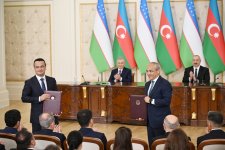 Состоялась церемония обмена документами, подписанными между Азербайджаном и Узбекистаном (ФОТО/ВИДЕО)