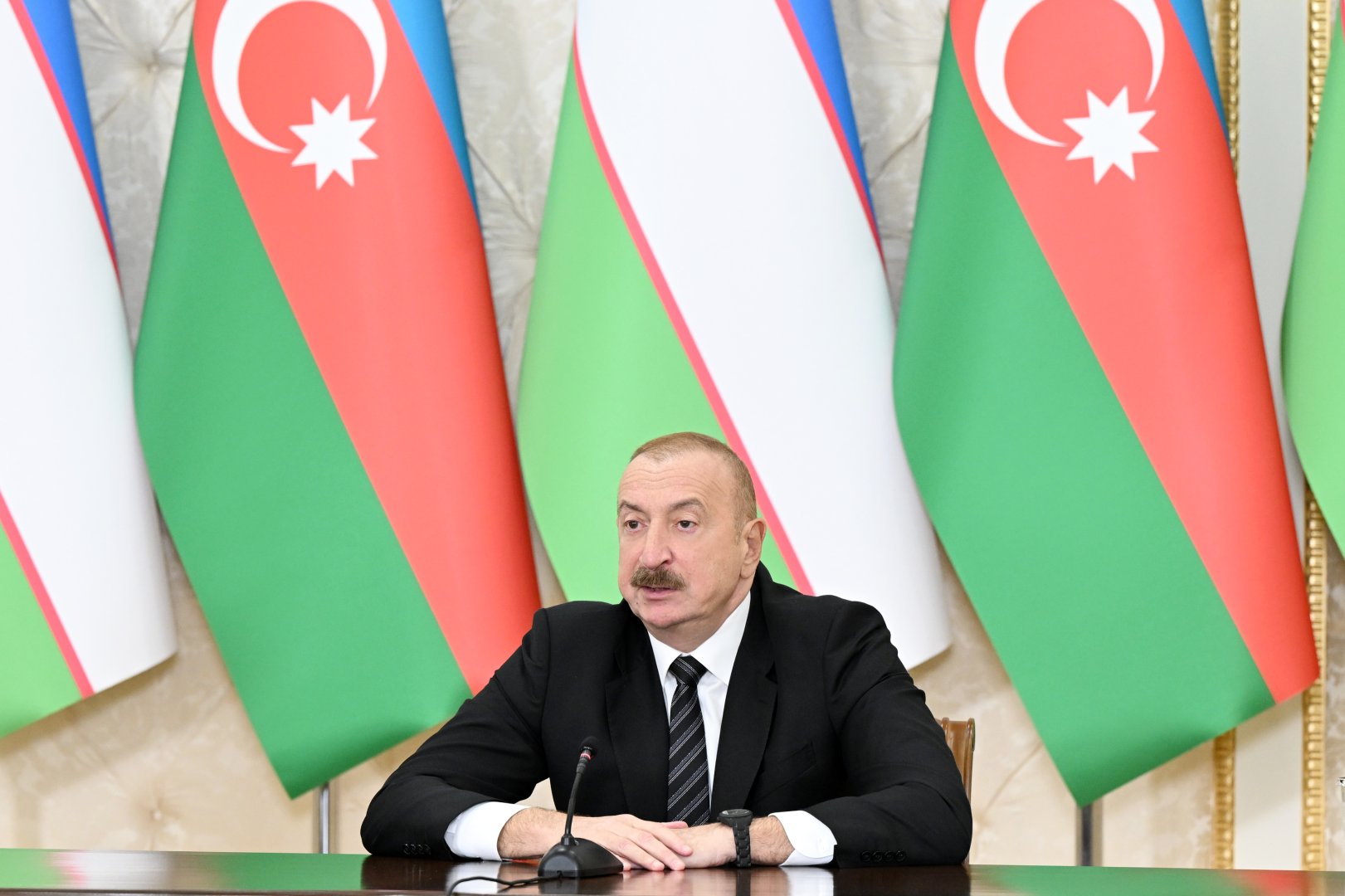 Президент Ильхам Алиев: Азербайджан и Узбекистан уже около года являются официальными союзниками (Полный текст заявления главы государства)