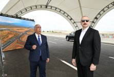 Президент Ильхам Алиев принял участие в открытии дороги Ахмедбейли-Физули-Шуша (ФОТО/ВИДЕО)