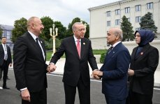 Искренняя беседа Президента Ильхама Алиева с Эрдоганом и Шахбазом Шарифом в Ханкенди (ФОТО/ВИДЕО)