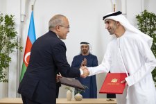 Состоялась встреча Президента Ильхама Алиева с Президентом Объединенных Арабских Эмиратов (ФОТО/ВИДЕО)