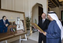 Состоялась встреча Президента Ильхама Алиева с Президентом Объединенных Арабских Эмиратов (ФОТО/ВИДЕО)
