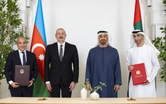 Состоялась встреча Президента Ильхама Алиева с Президентом Объединенных Арабских Эмиратов (ФОТО/ВИДЕО)