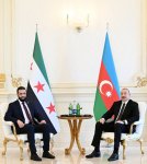 Состоялась встреча Президента Ильхама Алиева с Президентом Сирии на переходный период (ФОТО/ВИДЕО)