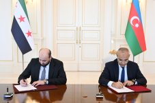 Между SOCAR и Правительством Сирийской Арабской Республики подписан Меморандум о взаимопонимании
(ФОТО)