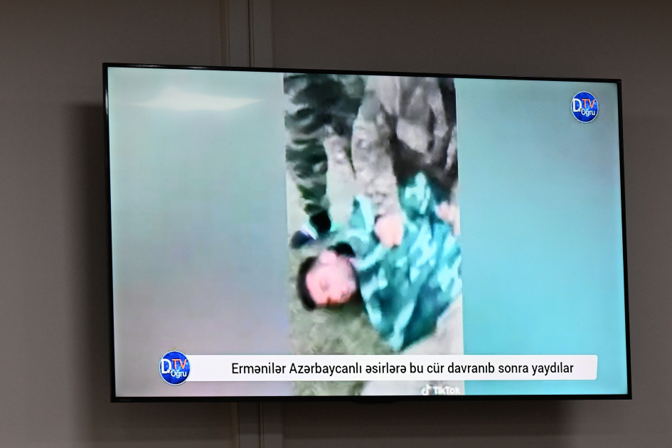 На судебном заседании были продемонстрированы видеокадры пыток, учиненных вооруженными силами Армении при захвате азербайджанцев в плен (ФОТО)