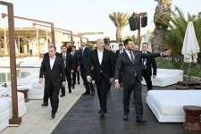 Президент Ильхам Алиев и председатель Халк Маслахаты Туркменистана Гурбангулы Бердымухамедов посетили Sea Breeze (ФОТО/ВИДЕО)