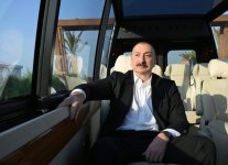 Президент Ильхам Алиев и председатель Халк Маслахаты Туркменистана Гурбангулы Бердымухамедов посетили Sea Breeze (ФОТО/ВИДЕО)