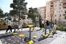 При участии вице-президента Фонда Гейдара Алиева Лейлы Алиевой в пользование жителей передан очередной благоустроенный двор (ФОТО)