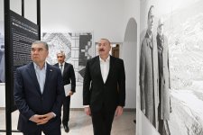 Президент Ильхам Алиев и Гурбангулы Бердымухамедов ознакомились с выставкой «Гейдар Алиев и Карабах» в Центре творчества в Шуше (ФОТО)
