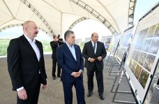 Президент Ильхам Алиев и председатель Халк Маслахаты Туркменистана Гурбангулы Бердымухамедов осмотрели разрушенные места города Физули (ФОТО/ВИДЕО)