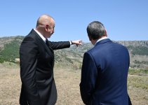 Президент Ильхам Алиев и Гурбангулы Бердымухамедов сфотографировались на фоне села Дашалты Шушинского района (ФОТО/ВИДЕО)