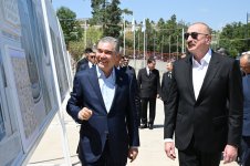 Президент Ильхам Алиев и председатель Халк Маслахаты Туркменистана ознакомились с ходом строительства Новой Шушинской мечети (ФОТО)