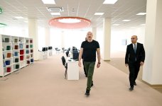 Президент Ильхам Алиев принял участие в открытии здания Агдамской городской полной средней школы номер 1 (ФОТО)