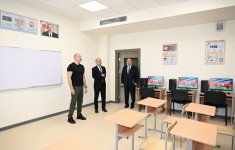 Президент Ильхам Алиев принял участие в открытии здания Агдамской городской полной средней школы номер 1 (ФОТО)