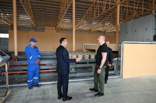 Президент Ильхам Алиев принял участие в открытии Ходжалинского кирпичного завода (ФОТО)
