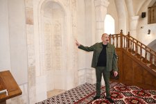 Президент Ильхам Алиев принял участие в открытии после реставрации здания исторической мечети в селе Гияслы Агдамского района (ФОТО)