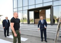 Президент Ильхам Алиев принял участие в открытии предприятия по производству табачных изделий в Агдамском промышленном парке (ФОТО)