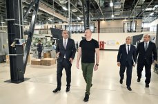 Президент Ильхам Алиев принял участие в открытии предприятия по производству табачных изделий в Агдамском промышленном парке (ФОТО)