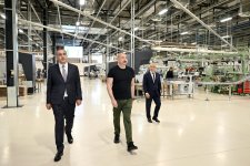 Президент Ильхам Алиев принял участие в открытии предприятия по производству табачных изделий в Агдамском промышленном парке (ФОТО)