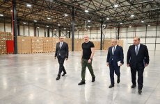 Президент Ильхам Алиев принял участие в открытии предприятия по производству табачных изделий в Агдамском промышленном парке (ФОТО)