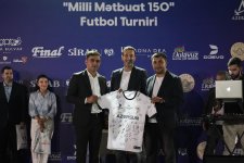 Состоялся турнир по мини-футболу, посвященный 150-летию национальной прессы Азербайджана (ФОТО)
