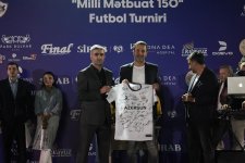 Состоялся турнир по мини-футболу, посвященный 150-летию национальной прессы Азербайджана (ФОТО)