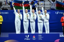Азербайджанские гимнастки завоевали золотые медали на Универсиаде (ФОТО)
