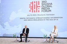 В Ханкенди состоялась встреча Президента Ильхама Алиева с участниками III Шушинского Глобального медиафорума (ФОТО/ВИДЕО)