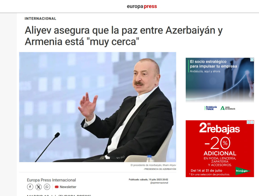 Выступление Президента Ильхама Алиева на III Глобальном медиафоруме - в центре внимания мировой прессы (ФОТО)