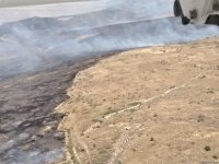 Пожар на открытой местности в Агдере: в тушении задействованы вертолеты (ФОТО)