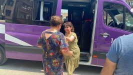 Очередная группа бывших вынужденных переселенцев прибыла в город Джебраил (ФОТО)