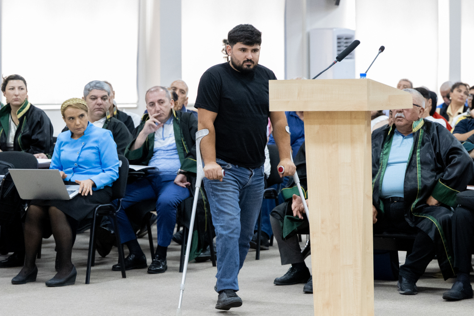 Пострадавшие в результате атак вооруженных сил Армении, жертвы мин и лица, подвергшиеся пыткам в плену, дали показания в суде (ФОТО)