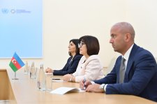 Сахиба Гафарова встретилась в Туркменистане со спикером Сената Олий Мажлиса Танзилой Нарбаевой (ФОТО)