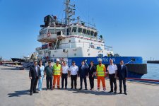 Начались морские исследования маршрута в рамках Транскаспийской волоконно-оптической кабельной линии (ФОТО)