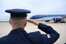 Президент Азербайджана Ильхам Алиев прибыл с рабочим визитом в США (ФОТО/ВИДЕО)