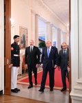 Президент Ильхам Алиев в Белом доме выступил с заявлением для прессы (ФОТО)