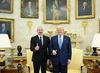 Первый вице-президент Мехрибан Алиева поделилась публикацией в связи со встречей Президента Ильхама Алиева с Дональдом Трампом и Николом Пашиняном в Вашингтоне (ФОТО)