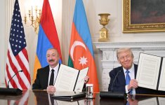 Первый вице-президент Мехрибан Алиева поделилась публикацией в связи со встречей Президента Ильхама Алиева с Дональдом Трампом и Николом Пашиняном в Вашингтоне (ФОТО)