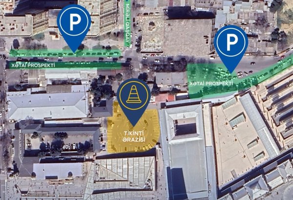 Парковка Бакинского железнодорожного вокзала временно закроется