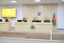 Лица, ставшие вынужденными переселенцами в результате атак вооруженных сил Армении на Зангилан, раненые и родственники убитых дали показания в суде (ФОТО)