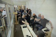 Лица, ставшие вынужденными переселенцами в результате атак вооруженных сил Армении на Зангилан, раненые и родственники убитых дали показания в суде (ФОТО)