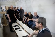 Лица, ставшие вынужденными переселенцами, получившие ранения или лишившиеся родственников в результате атак вооруженных сил Армении на Ханкенди, Лачин, Кяльбаджар, Агдере, Джебраил и Физули, дали показания в суде (ФОТО)